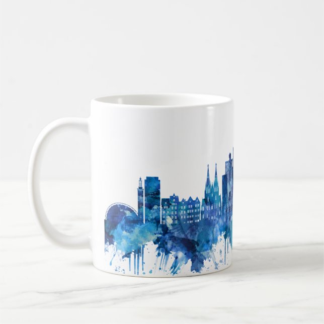 Mug Cologne Allemagne Skyline Blue (Gauche)