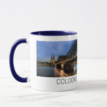 Cologne Cityscape Allemagne Dom Souvenir de nuit