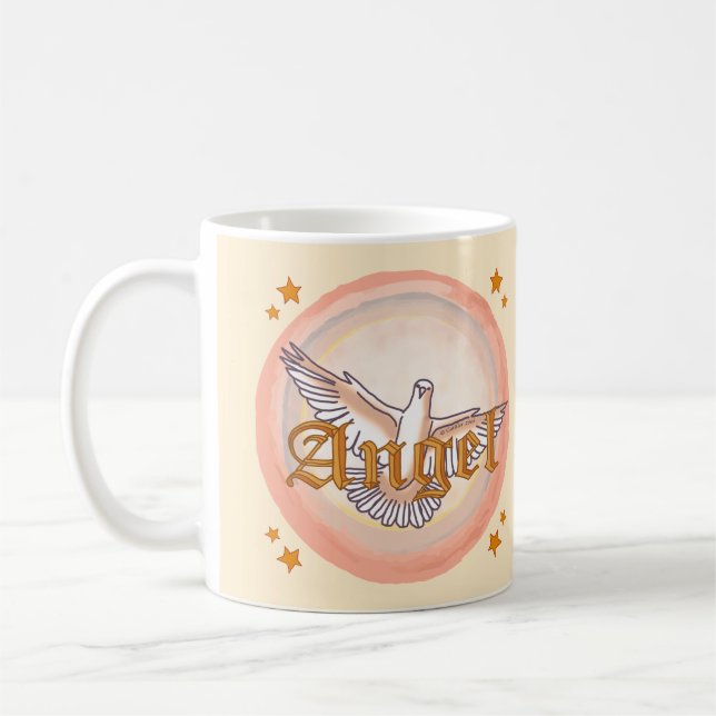Mug colombe d'ange chrétien (Gauche)