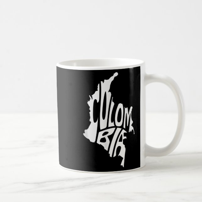 Mug Colombie Carte Graphique des citations Colombie (Droite)