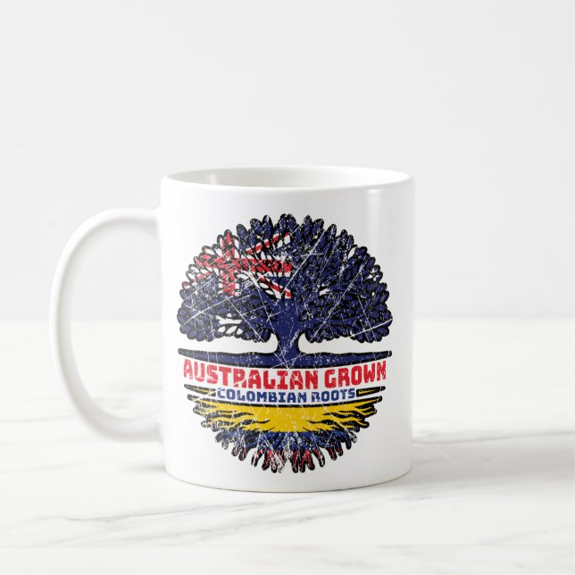 Mug Colombie Colombie Australie Australie racine d'arb (Gauche)