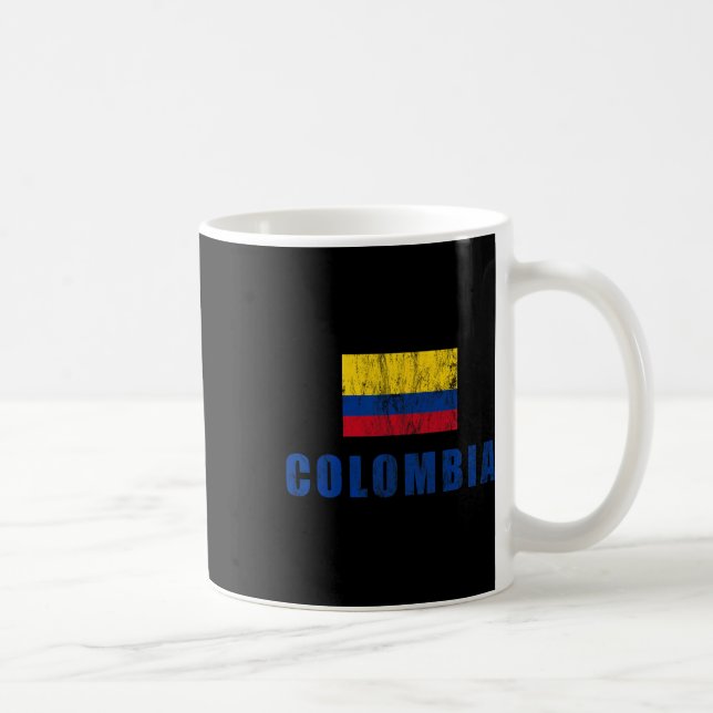 Mug Colombie Conception Vêtement Colombien Tenue Petit (Droite)
