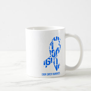 Mug Colon Cancer Support Famille Bleu Colon Cancer