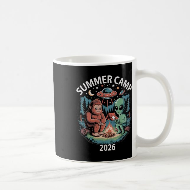 Mug Colonie de vacances d'été 2026 Alien Bigfoot Direc (Droite)