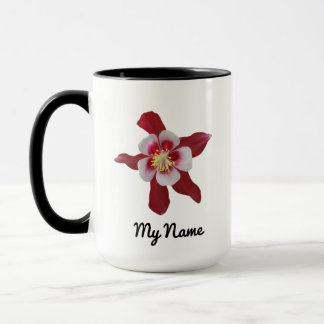 Mug Colonne rouge avec nom personnalisé