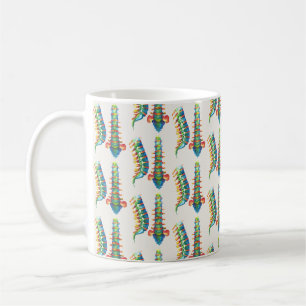 Mug Colonne Vertébrale Aquarelles (Mosaïque)