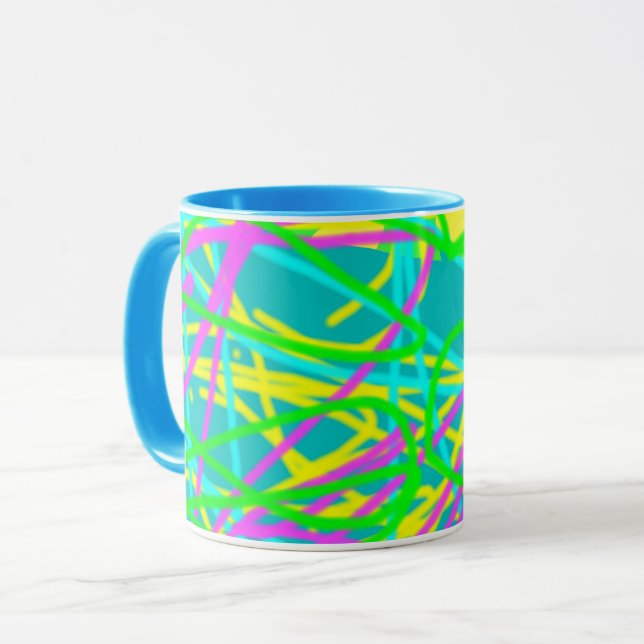 Mug Color My Dreams Scribble Motif Expressive Artsy (Devant gauche)