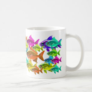 Mug Color Swirl Fish