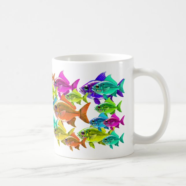 Mug Color Swirl Fish (Droite)