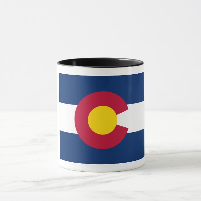 Mug Colorado : Le drapeau américain du centenaire (Centre)
