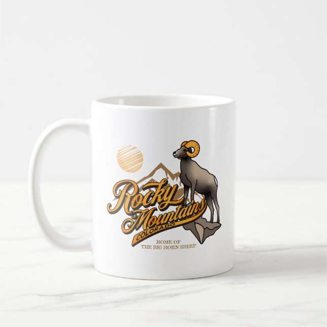 Mug Colorado Rocky Mountain Big Horn Sheep (Gauche)