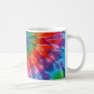 Mug Colorant de la cravate 60s de paix de hippie rétr