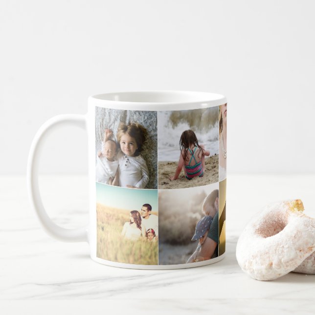 Mug Coloration photo blanche (Avec donut)