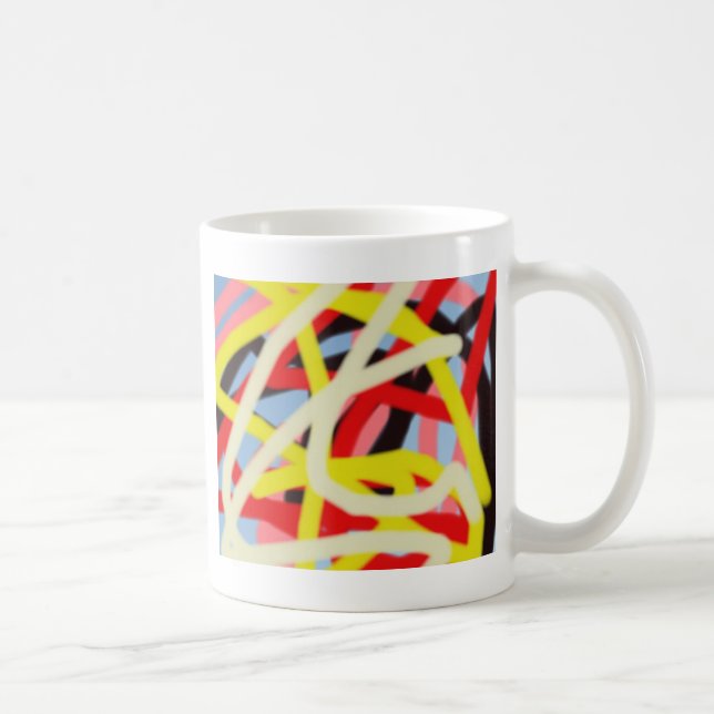 Mug coloré 8773 art abstrait (Droite)