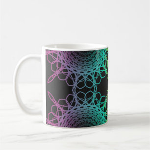Mug Coloré abstrait dentelle géométrique sans couture