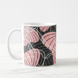 Mug Coloré abstrait, motif artistique transparent.