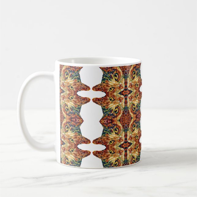 Mug Coloré avec un Chat Mignon (Gauche)