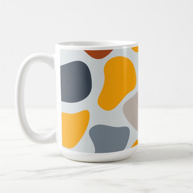 Mug Coloré, cool, tendance, bio géométrique moderne (Gauche)