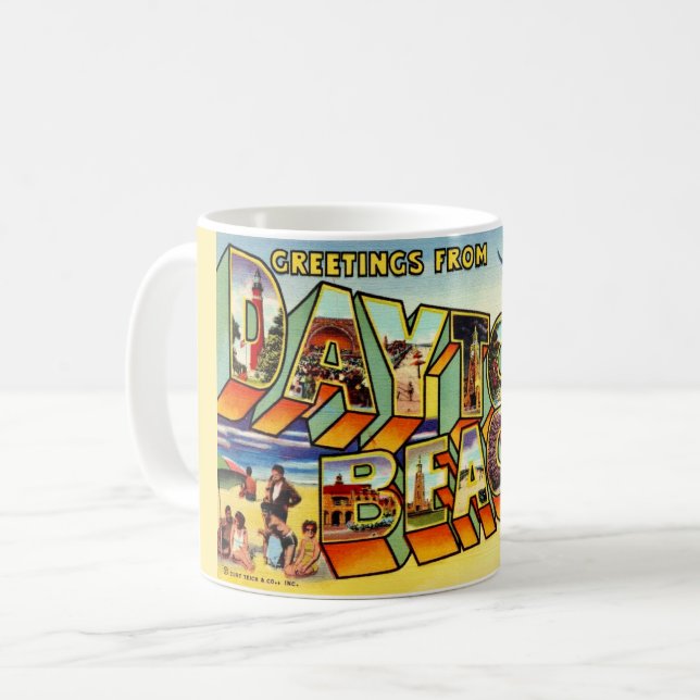 Mug coloré de Daytona Beach (Devant gauche)