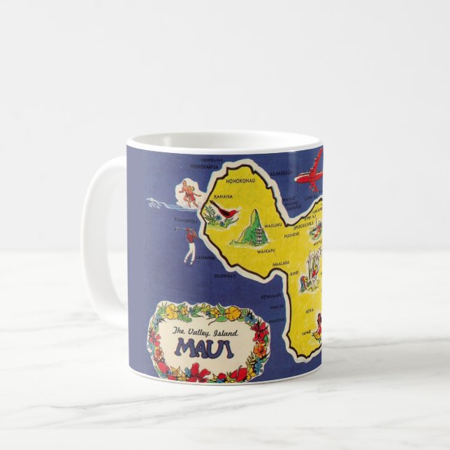Mug coloré de l'île de Maui (Devant gauche)