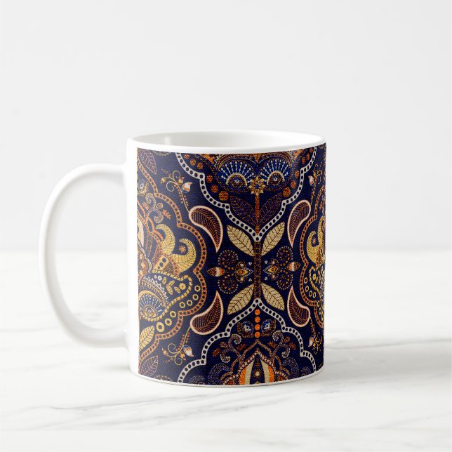 Mug Coloré ethnique tribale sans couture motif (Gauche)