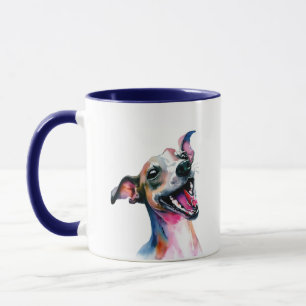 Mug Coloré italien Greyhound   Joyeux Iggy
