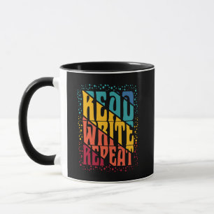 Mug Coloré Lire Écrire Répéter
