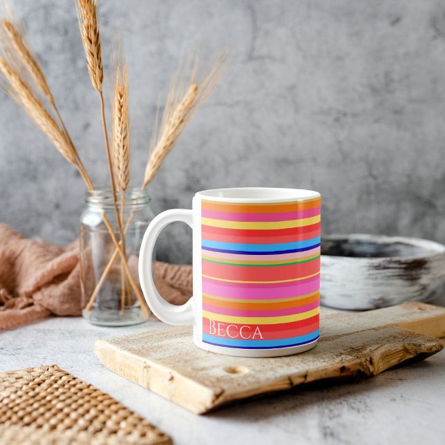 Mug Coloré Lumineux Moderne Personnalisé (Créateur téléchargé)