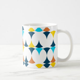 Mug Coloré, moderne, cool, formes géométriques tend