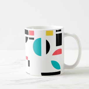 Mug Coloré, moderne, tendance, amusant, gai géométriqu