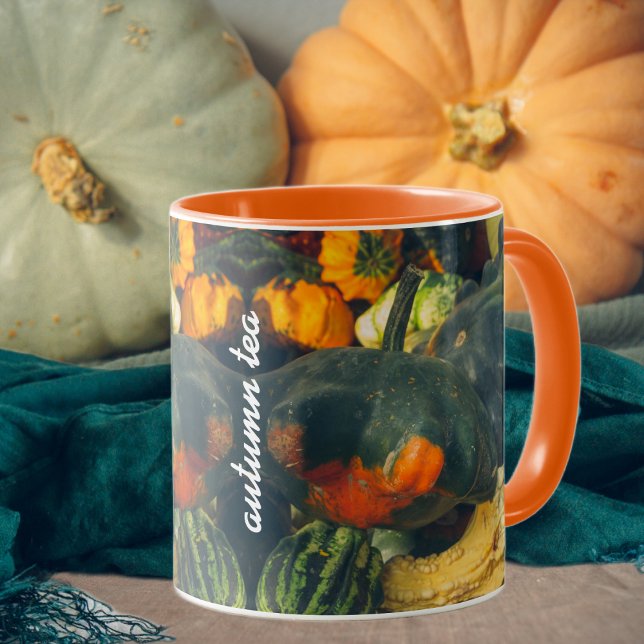 Mug Coloré squash d'automne et citrouille (Créateur téléchargé)