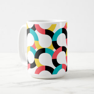 Mug Coloré, tendance, gai, fun moderne géométrique