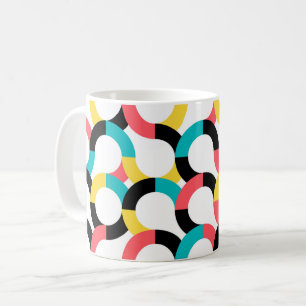 Mug Coloré, tendance, gai, fun moderne géométrique
