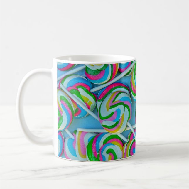 Mug Coloré tourbillonnant lollipops motif (Gauche)