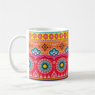 Mug Coloré tribal ethnique sans couture motif