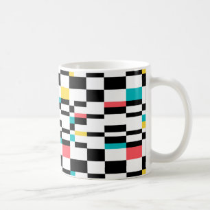 Mug Coloré, urbain, moderne, motif géométrique tendanc