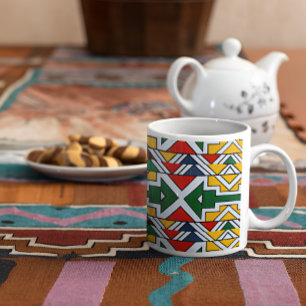 Mug Colorée Ethnic Africain Tribal Géométrique Drinkwa
