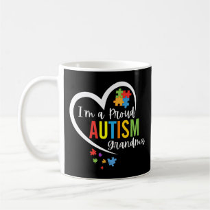 Mug Colorée Je suis Fier Grand-mère Amour Coeur Autism