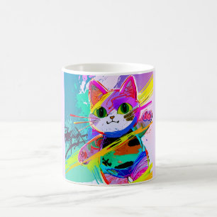 Mug Colorée Stylisée Abstraite Pop Art Personnaliser d