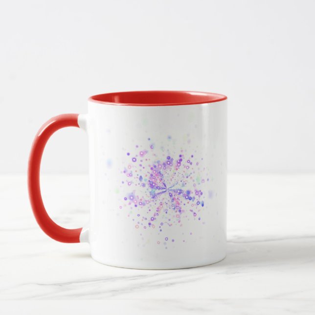 Mug Colorful Abstract Neon Splash (Gauche)