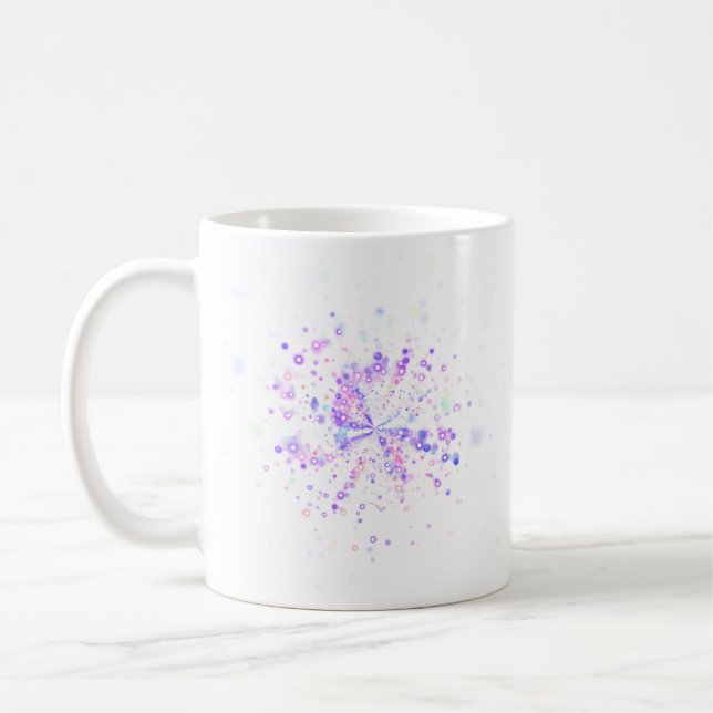 Mug Colorful Abstract Neon Splash (Gauche)
