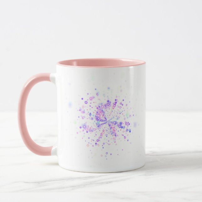 Mug Colorful Abstract Neon Splash (Gauche)