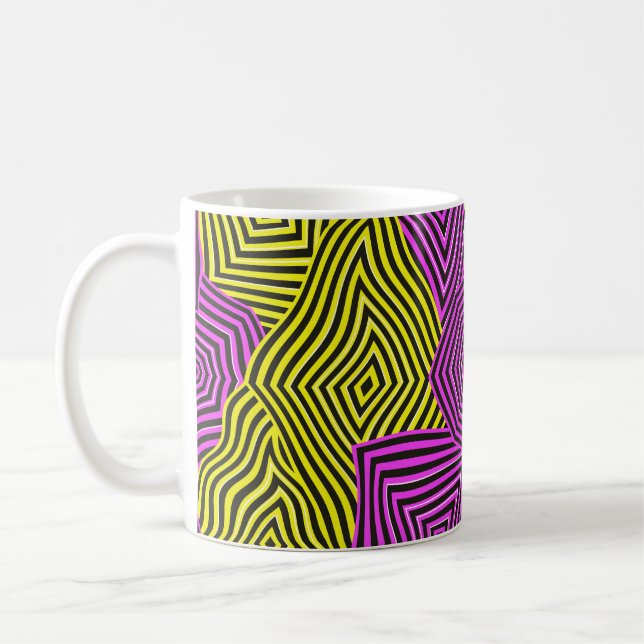 Mug Colorful Art Nouveau Pattern  (Gauche)