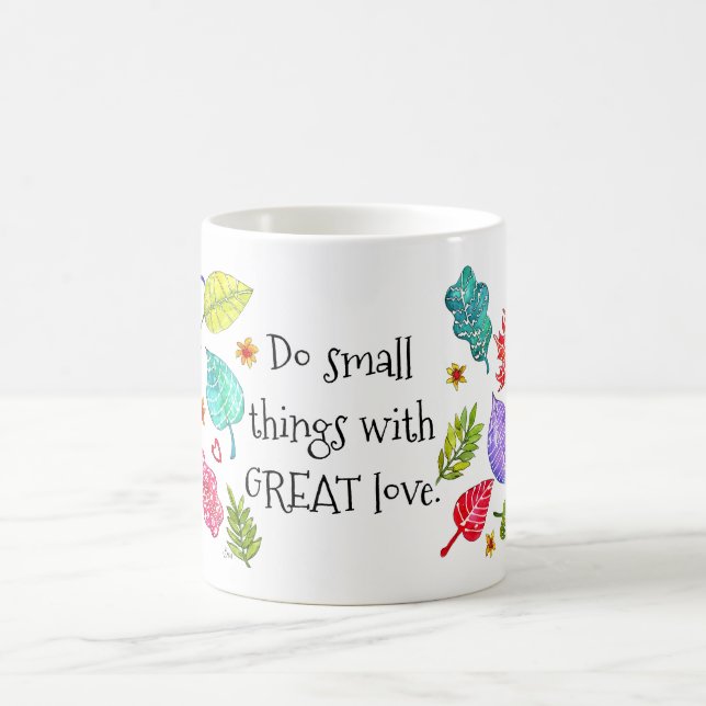 Mug Colorful faire des petites choses avec grand amour (Centre)