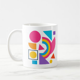 Mug Colorful Geometric Shapes – Abstract Modern Design