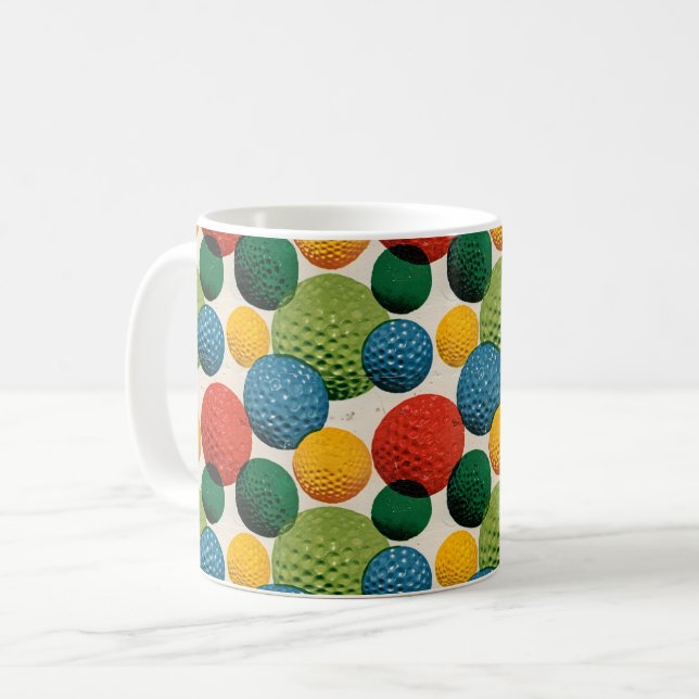 Mug Colorful Golf Ball Pattern (Devant gauche)
