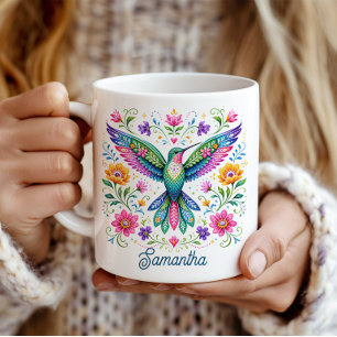 Mug Colorié Art Flok Colibri