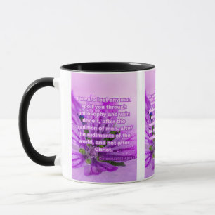 Mug Colossiens 2:8 KJV Bible Verse Pic Deux Tones