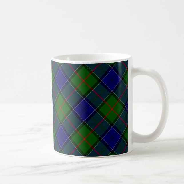 Mug Colquhoun tartan bleu vert plaid (Droite)