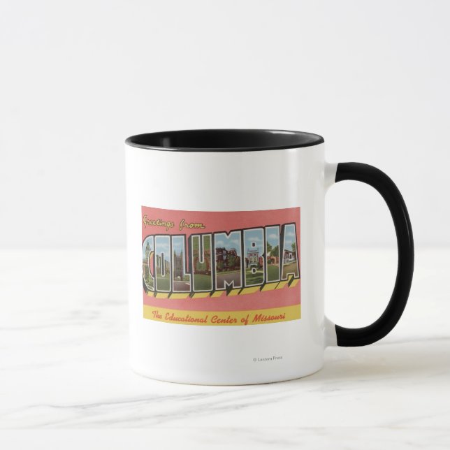 Mug Columbia, Missouri - Scènes de grandes lettres (Droite)
